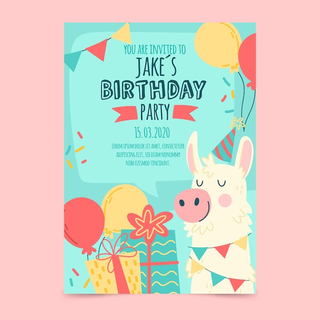 free-vector-birthday-card-invitation-template