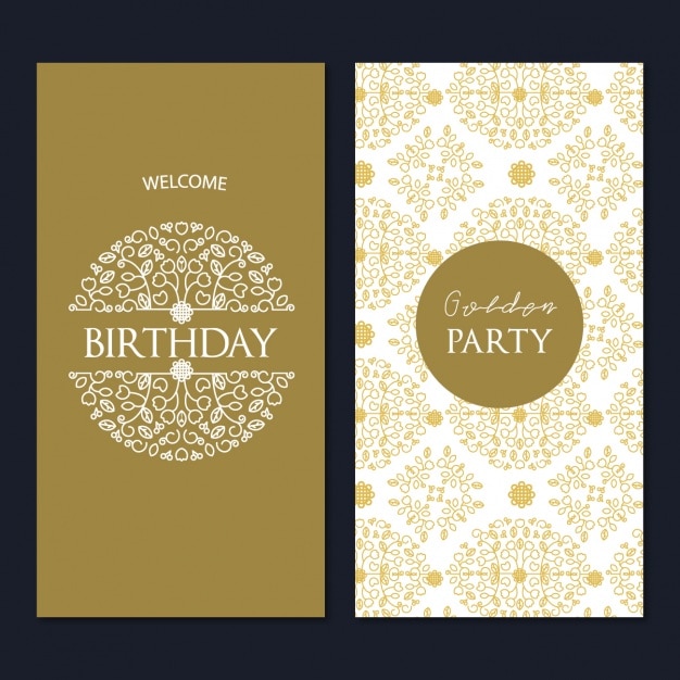 Download Birthday card template design | Free Vector