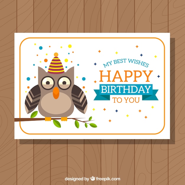 free-vector-birthday-card-template-with-owl