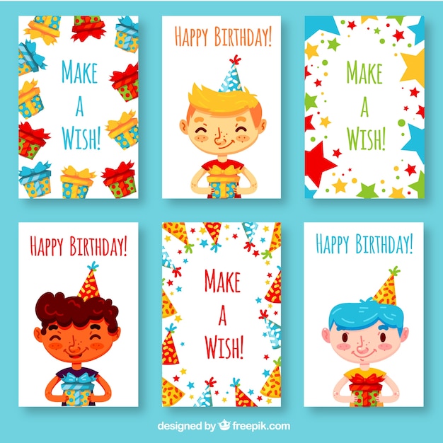 Birthday cards with gifts