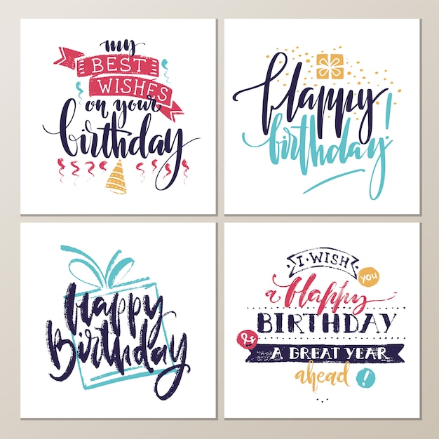 Download Birthday cards Vector | Premium Download