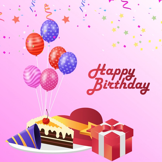 Download Birthday celebration background vector Vector | Premium Download