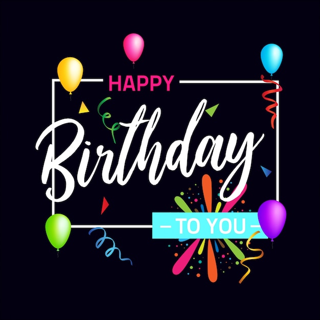 Premium Vector | Birthday colorful background