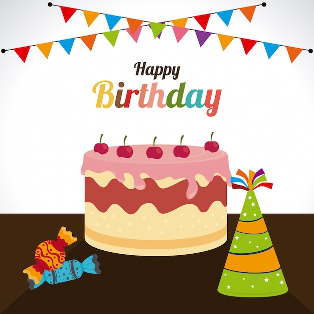 Download Birthday design illustration | Free Vector