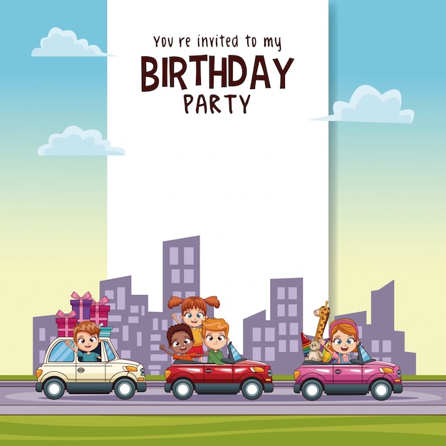 Download Free Birthday Kids Invitation Party Card Premium Vector Use our free logo maker to create a logo and build your brand. Put your logo on business cards, promotional products, or your website for brand visibility.