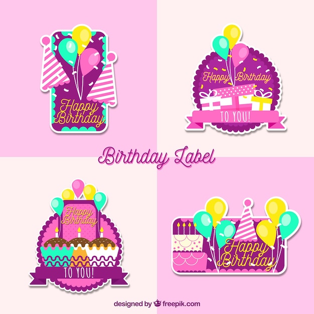 Birthday logo collection