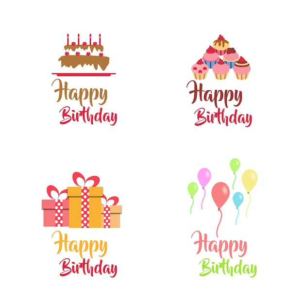 Download Free Birthday Vector Logo Design Collection Free Vector Use our free logo maker to create a logo and build your brand. Put your logo on business cards, promotional products, or your website for brand visibility.