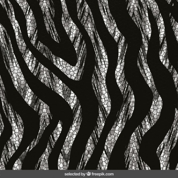 Black and grey animal print