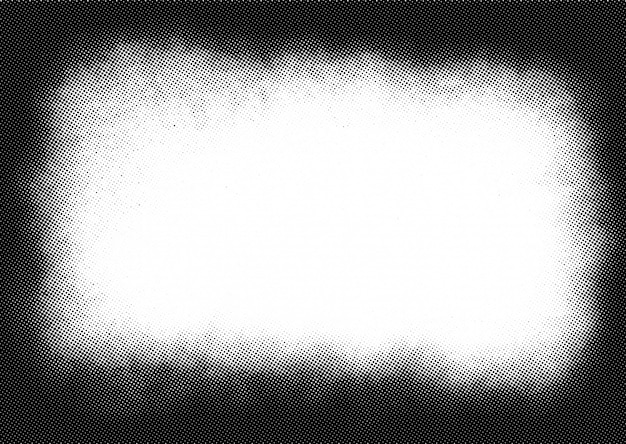 黒と白のハーフトーンの背景 プレミアムベクター