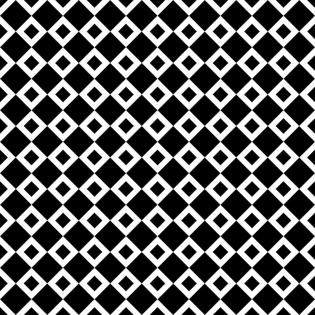 黒と白の菱形模様 プレミアムベクター