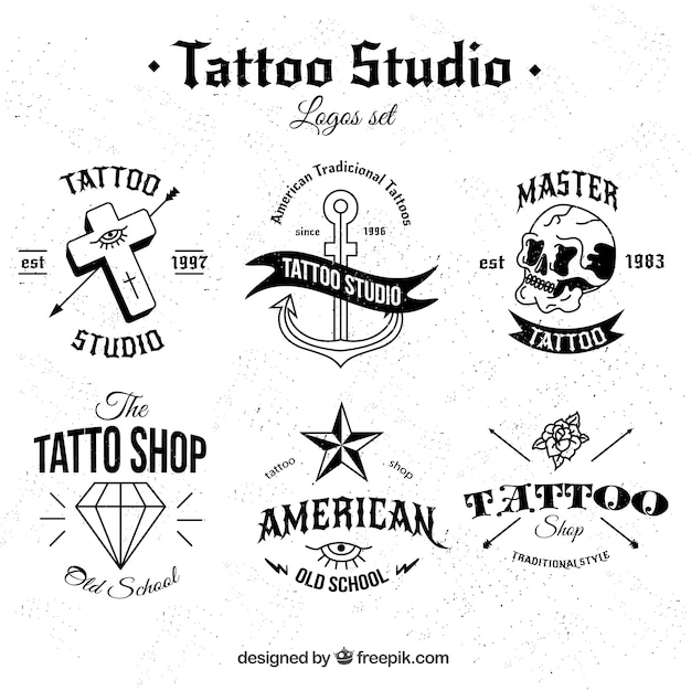 Black and white tattoo collection