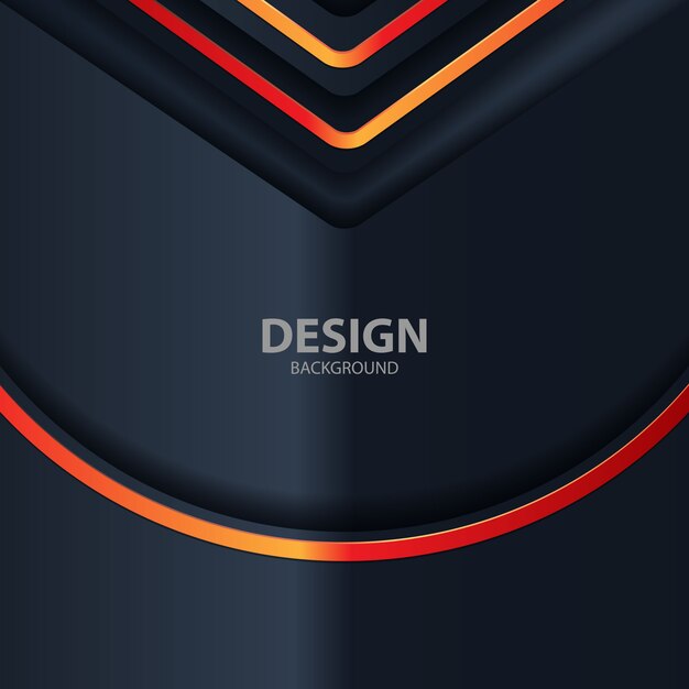 Black background light with abstract color modern Premium Vector