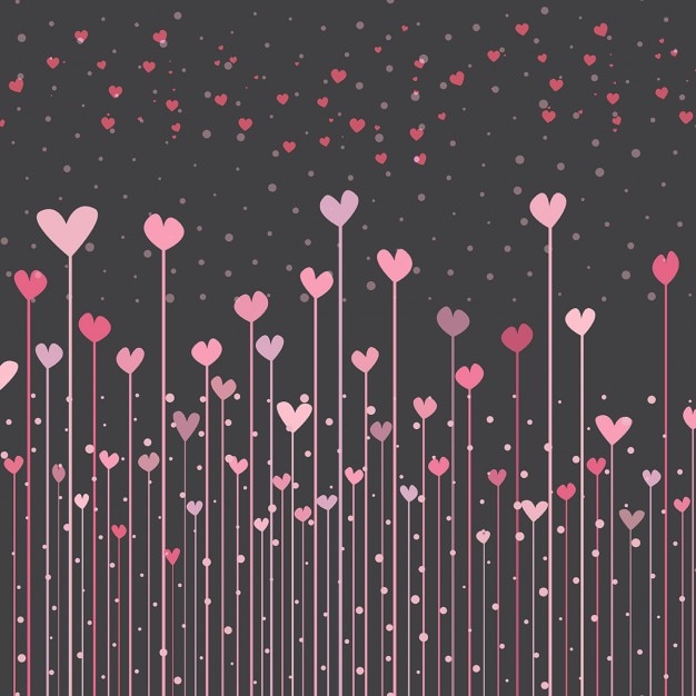Black With Pink Hearts 69