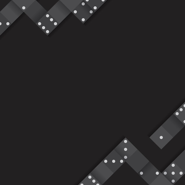 Black blocks frame on blank black background vector Free Vector