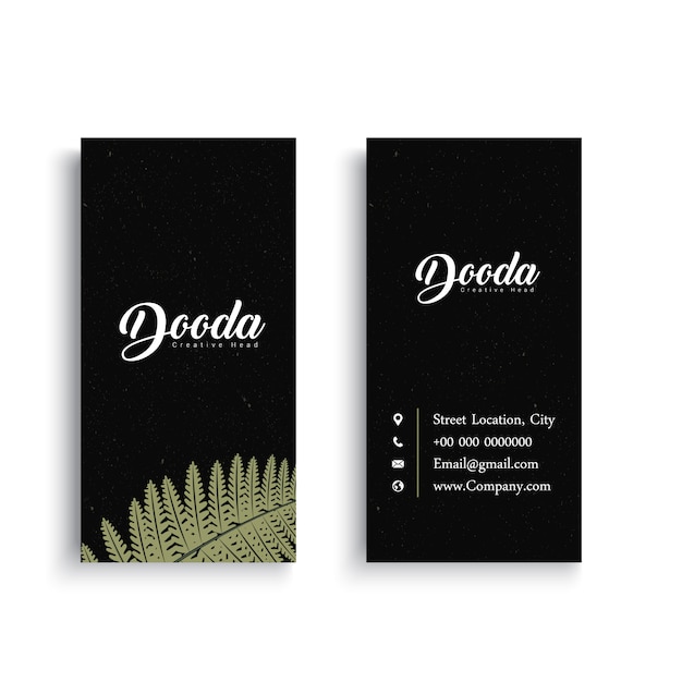 Download Free Download Free Black Business Card With Palm Tree Leaf Vector Freepik Use our free logo maker to create a logo and build your brand. Put your logo on business cards, promotional products, or your website for brand visibility.