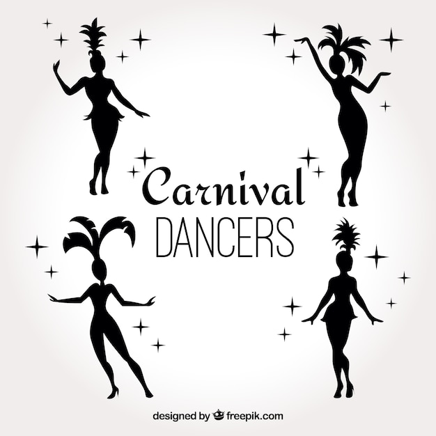 Black carnival dancers