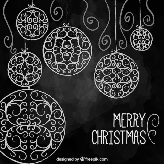 Free Vector | Black christmas background in watercolor style