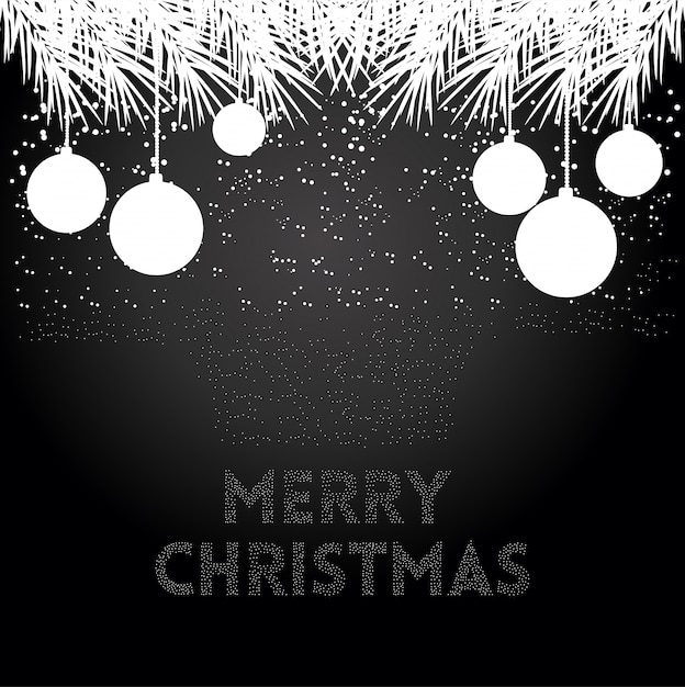 Premium Vector | Black christmas background