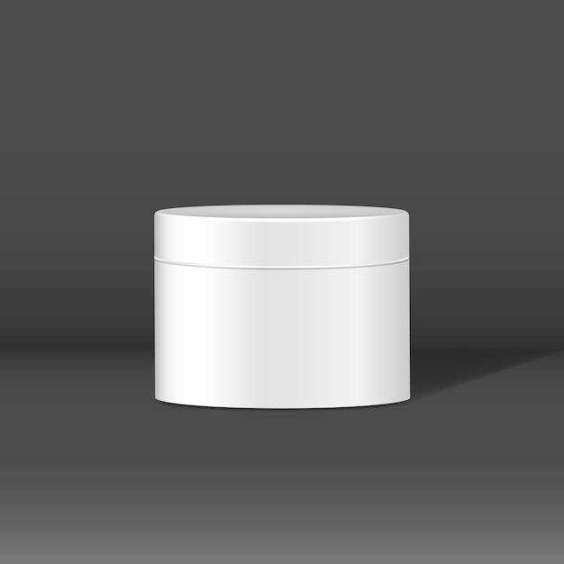 Download Free Vector Black Cosmetic Jar Mockup PSD Mockup Templates