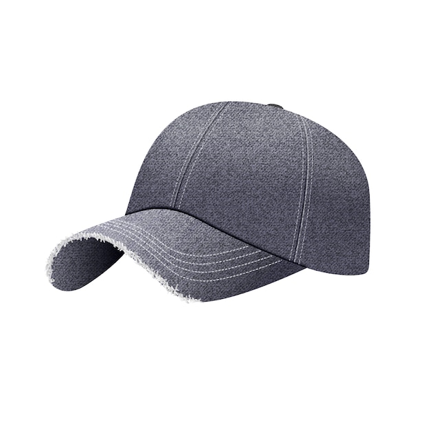 Download Black denim baseball cap with shadow, uniform cap hat ...