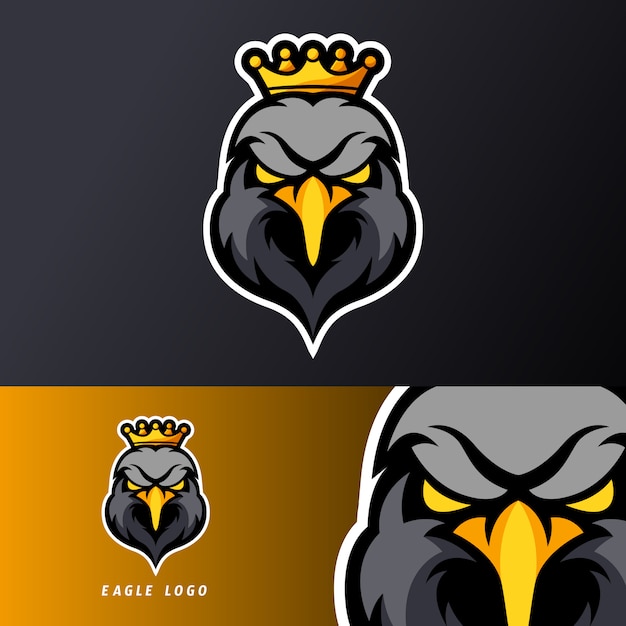 Download Free Black Eagle King Sport Esport Gaming Mascot Logo Template Suitable For Streamer Team Premium Vector Use our free logo maker to create a logo and build your brand. Put your logo on business cards, promotional products, or your website for brand visibility.