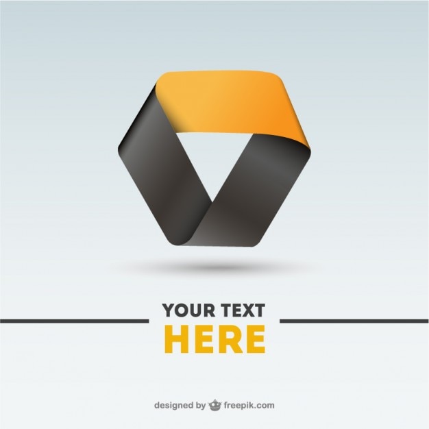 Download Free Vector Black En Yellow Abstract Logo PSD Mockup Templates