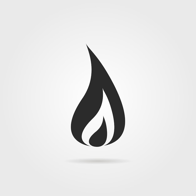 Premium Vector | Black fire logo with shadow. concept of accident ...