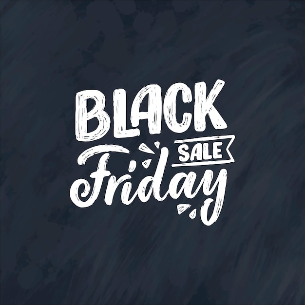 Premium Vector | Black friday lettering in modern calligraphy style.