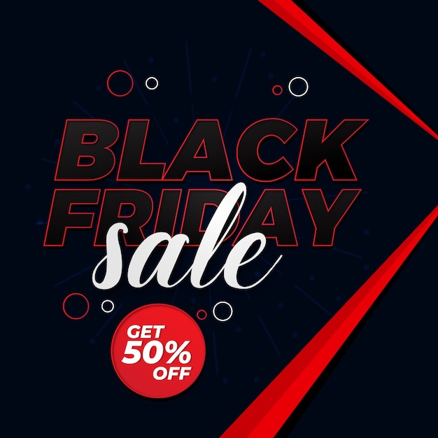 Premium Vector | Black friday offer sale vector background design