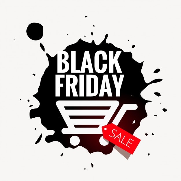 Free Vector | Black friday sale badge in grunge style