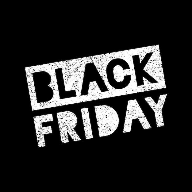 Premium Vector | Black friday sale scribble grunge white stamp on black ...