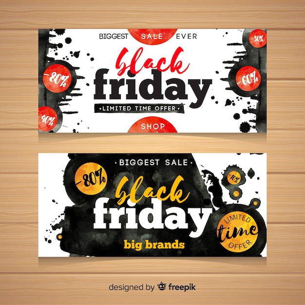 Download Free Black Friday Sales Banner Templates With Watercolor Stains Free Use our free logo maker to create a logo and build your brand. Put your logo on business cards, promotional products, or your website for brand visibility.