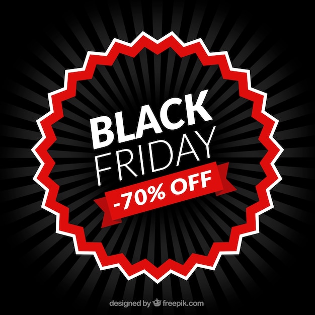 Black friday sticker background Vector | Free Download