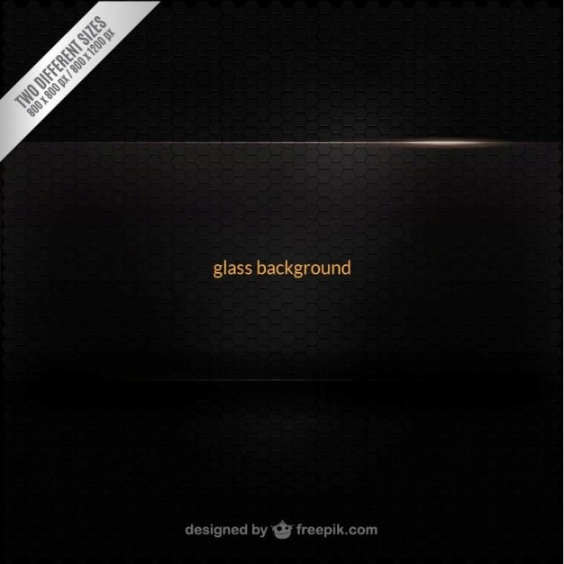 Black glass background Vector | Free Download