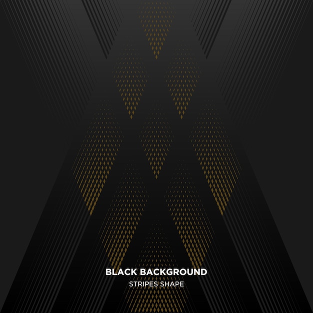 Premium Vector | Black and gold background abstract