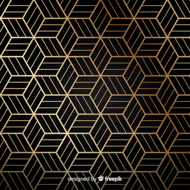 Premium Vector Black And Gold Background