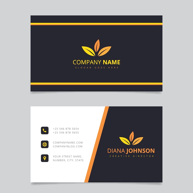 Download Free Black And Gold Business Card Design Free Vector Use our free logo maker to create a logo and build your brand. Put your logo on business cards, promotional products, or your website for brand visibility.