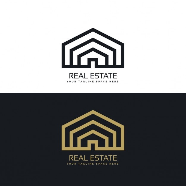 Free Vector Black And Gold House Logo