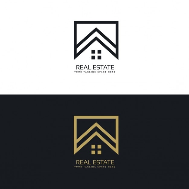 Download Free Download This Free Vector Black And Gold Real Estate Logo With A Use our free logo maker to create a logo and build your brand. Put your logo on business cards, promotional products, or your website for brand visibility.