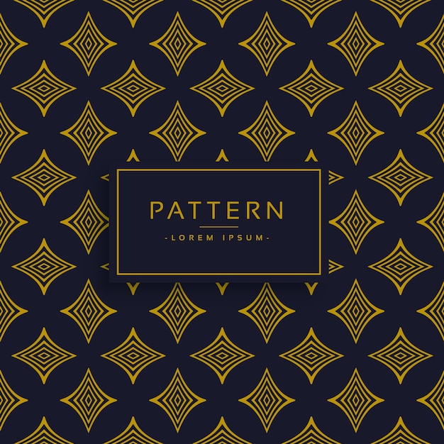 Free Vector | Black and golden pattern design background