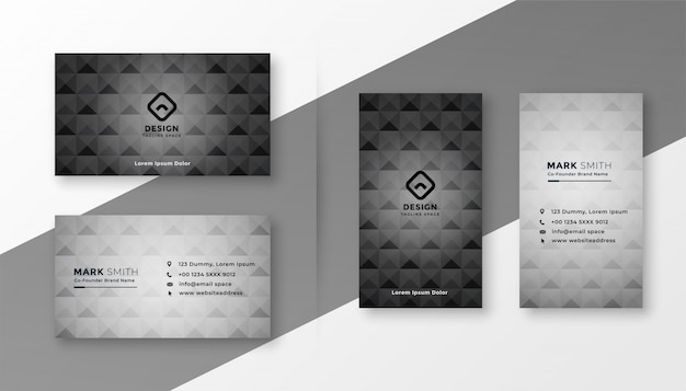 Download Free Black And Gray Business Card Set Template Free Vector Use our free logo maker to create a logo and build your brand. Put your logo on business cards, promotional products, or your website for brand visibility.