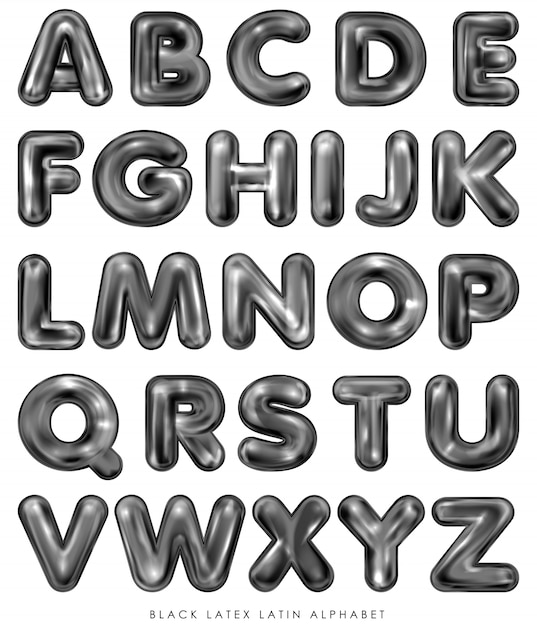 premium-vector-black-latex-inflated-alphabet-letters