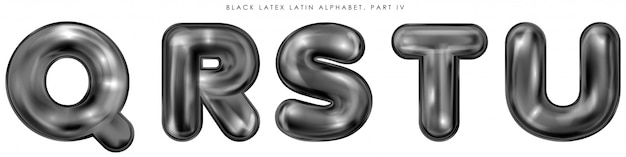 premium-vector-black-latex-inflated-alphabet-symbols-isolated