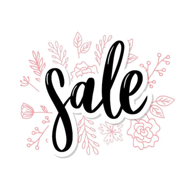 Premium Vector | Black letters: sale, hand sketched sale lettering ...