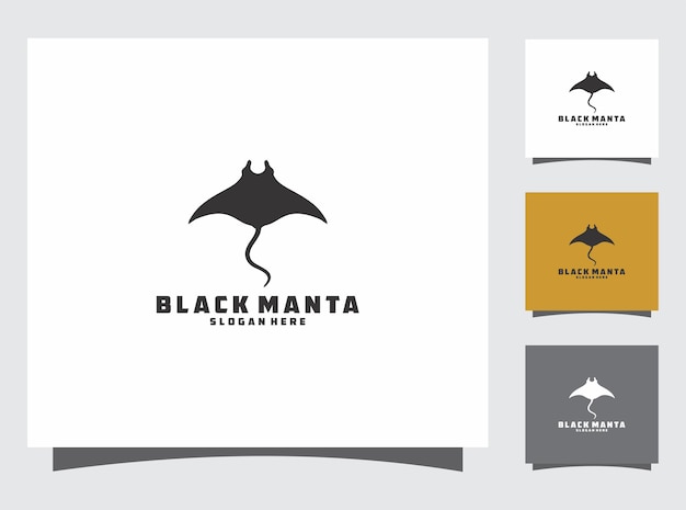 Premium Vector | Black manta logo