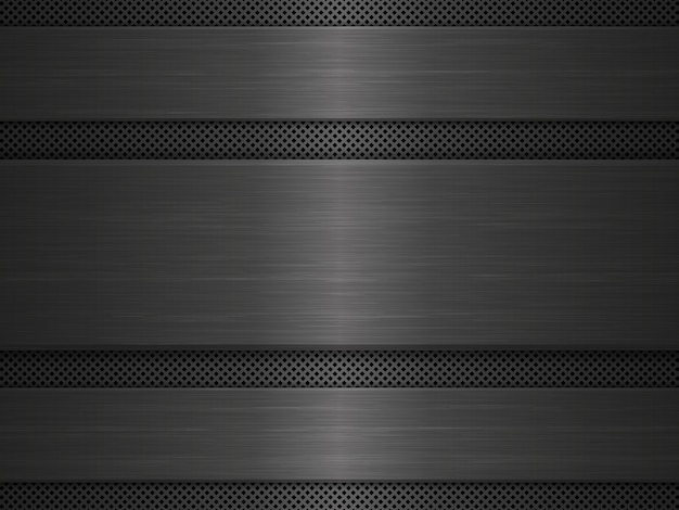 Premium Vector Black Metal Texture Background