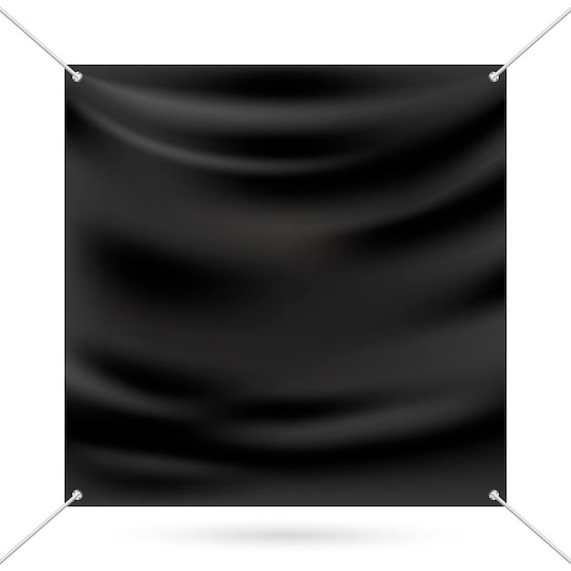 Download Premium Vector Black Mock Up Vinyl Banner PSD Mockup Templates