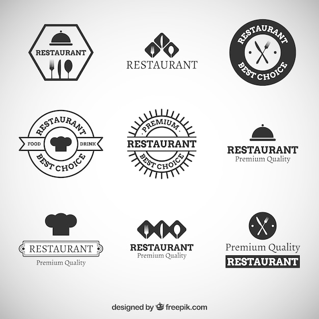 Download Free Download Free Black Modern Restaurant Logos Vector Freepik Use our free logo maker to create a logo and build your brand. Put your logo on business cards, promotional products, or your website for brand visibility.