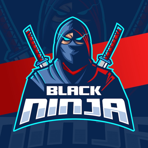 Download Free Black Ninja Mascot Esport Logo Premium Vector Use our free logo maker to create a logo and build your brand. Put your logo on business cards, promotional products, or your website for brand visibility.