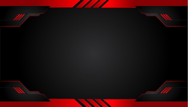 Premium Vector Black And Red Metal Background